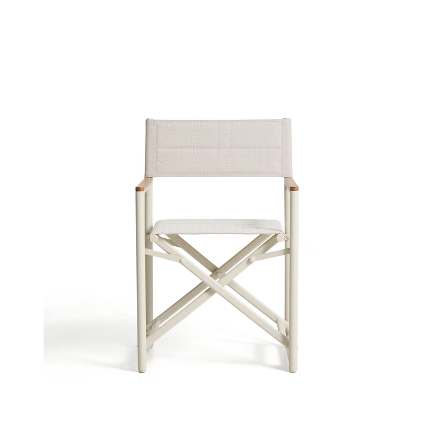 Outdoor-Klappstuhl Tisno aus ecrufarbenem Aluminium und ecrufarbenem Texteline von Kave Home – Bild 6