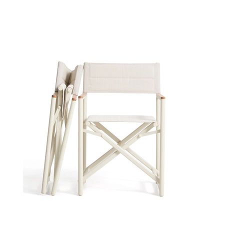 Outdoor-Klappstuhl Tisno aus ecrufarbenem Aluminium und ecrufarbenem Texteline von Kave Home – Bild 7