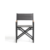 Outdoor-Klappstuhl Tisno aus graphitgrauem Aluminium und grauem Texteline von Kave Home – Bild 7