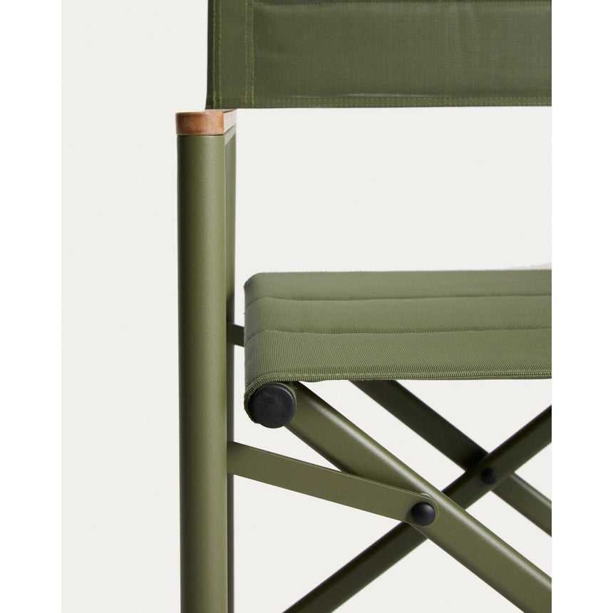 Outdoor-Klappstuhl Tisno aus grünem Aluminium und grünem Texteline von Kave Home – Bild 10