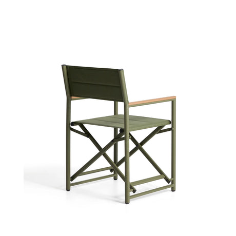 Outdoor-Klappstuhl Tisno aus grünem Aluminium und grünem Texteline von Kave Home – Bild 6