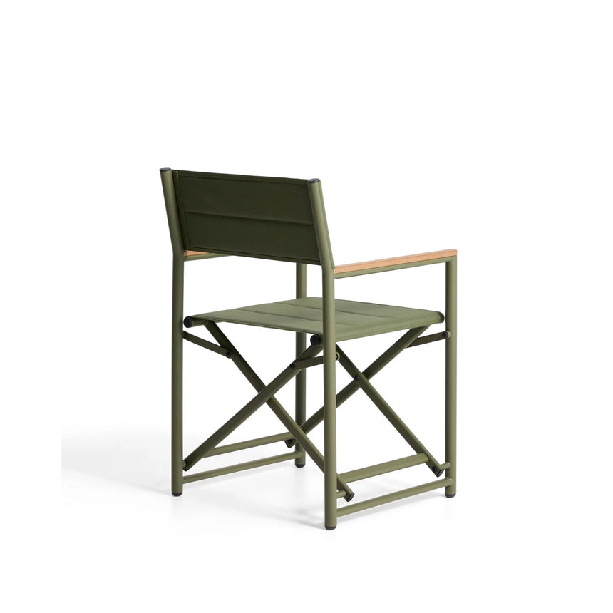 Outdoor-Klappstuhl Tisno aus grünem Aluminium und grünem Texteline von Kave Home – Bild 6