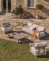 Outdoor-Sessel Nerano aus Aluminium in Taupe von Kave Home – Bild 5