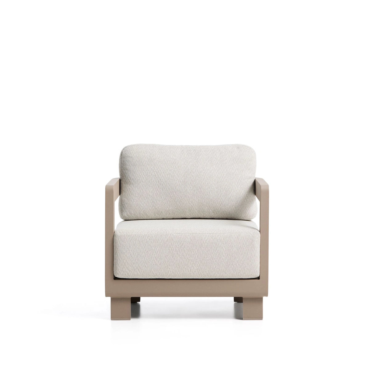Outdoor-Sessel Nerano aus Aluminium in Taupe von Kave Home – Bild 6