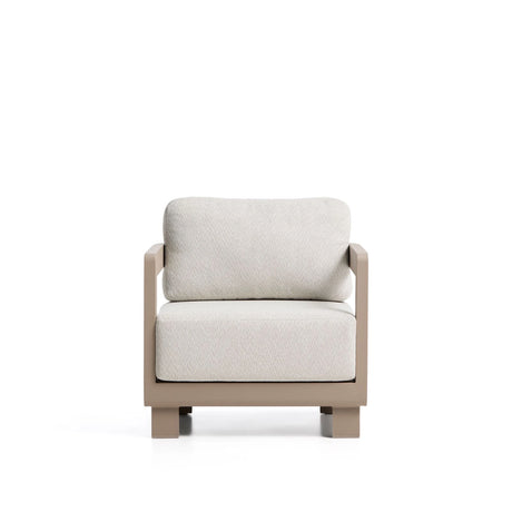 Outdoor-Sessel Nerano aus Aluminium in Taupe von Kave Home – Bild 6