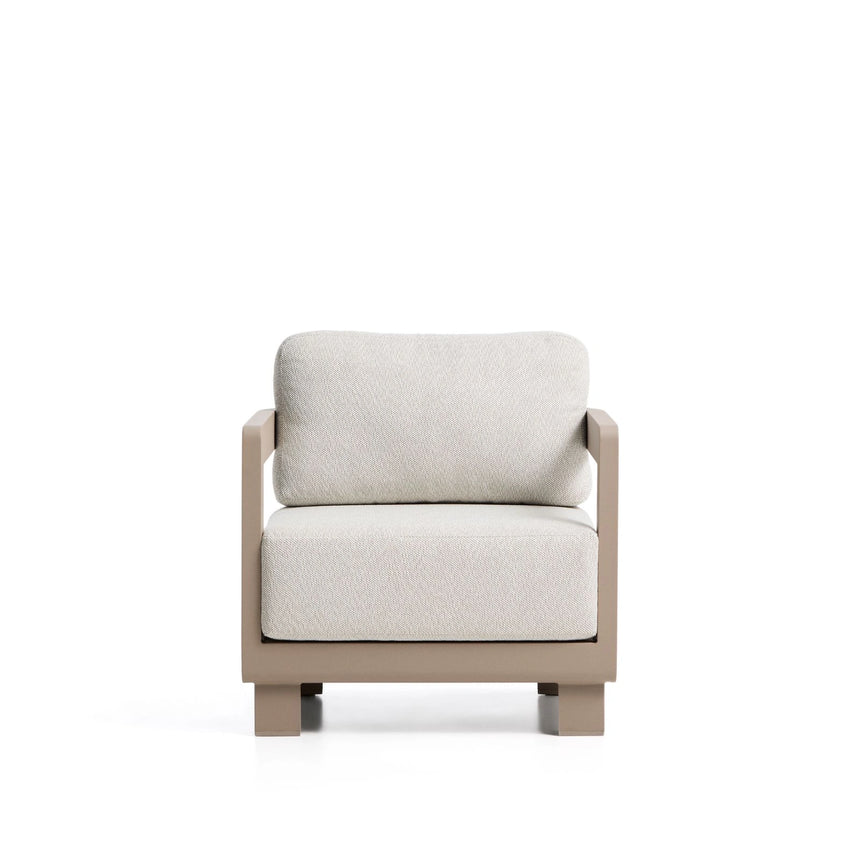 Outdoor-Sessel Nerano aus Aluminium in Taupe von Kave Home – Bild 6