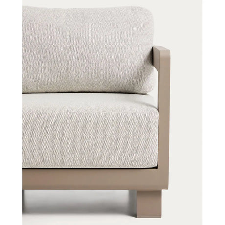 Outdoor-Sessel Nerano aus Aluminium in Taupe von Kave Home – Bild 7