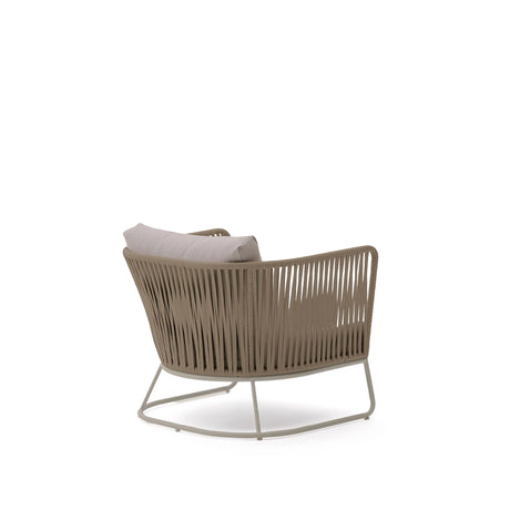 Outdoor-Sessel Saconca aus Seil und beige verzinktem Stahl von Kave Home – Bild 5