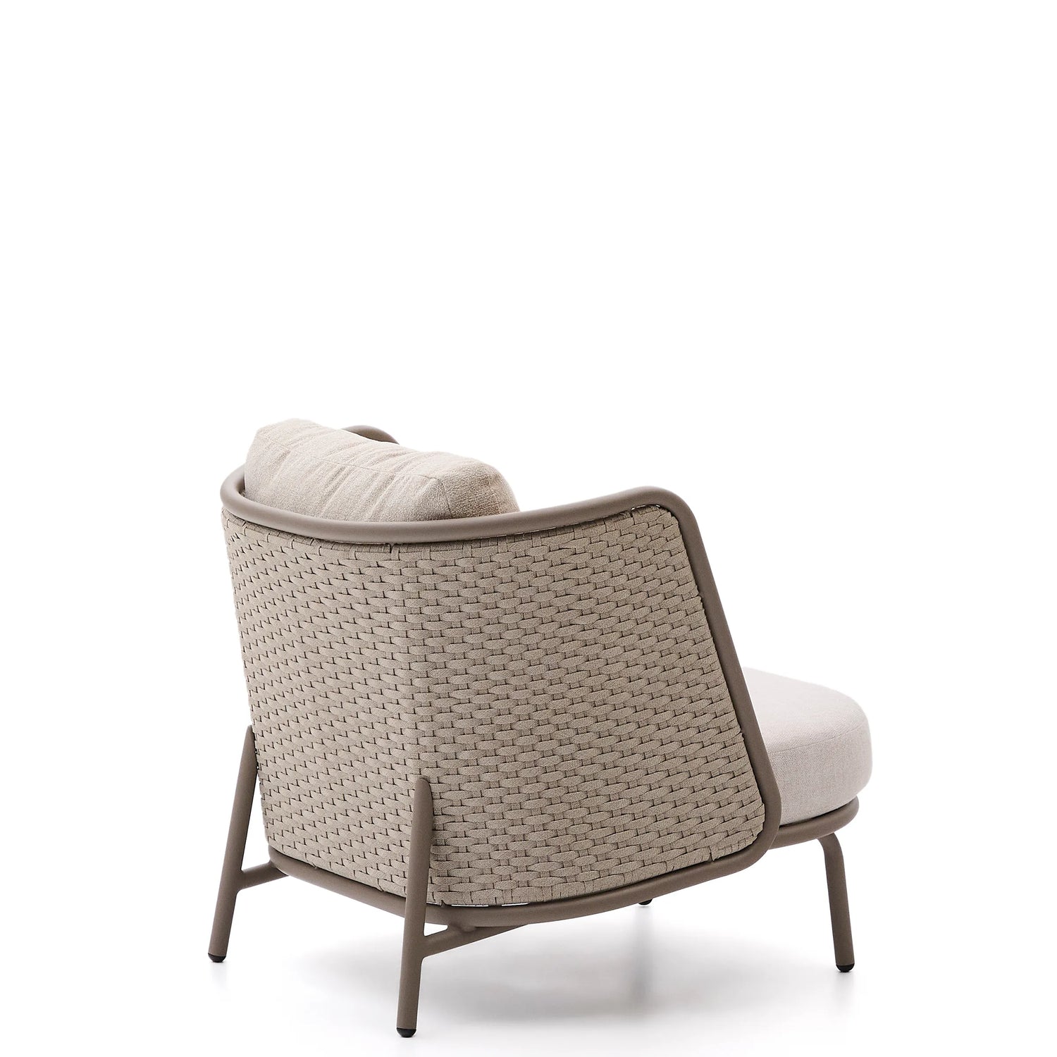 Outdoor-Sessel Sedalis aus Aluminium und taupefarbenem Seil von Kave Home – Produktbild 11
