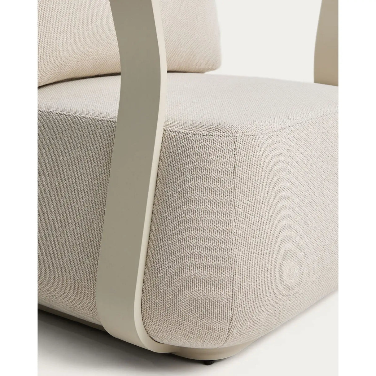 Outdoor-Sessel Tamaris aus ecrufarbenem Aluminium von Kave Home – Bild 11