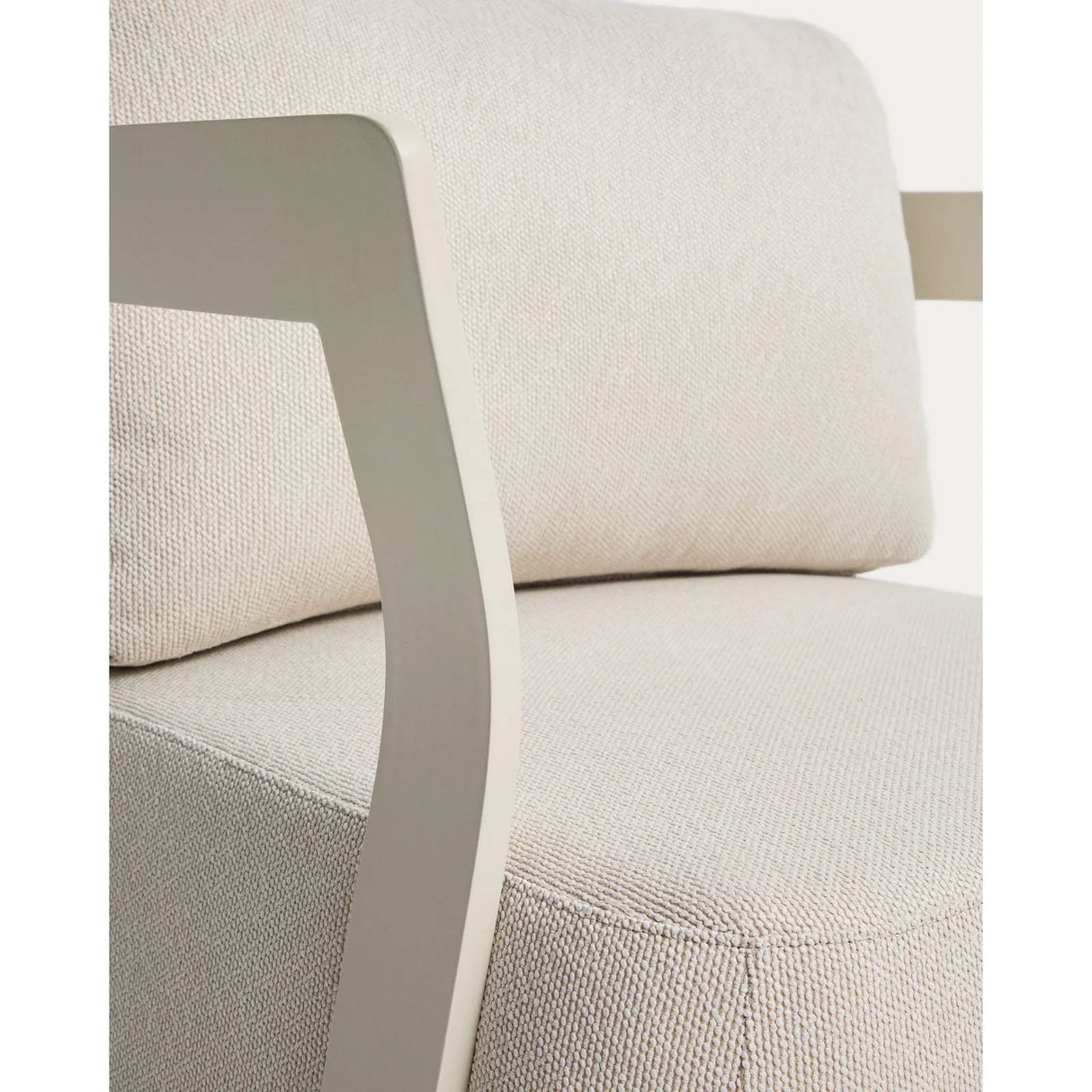 Outdoor-Sessel Tamaris aus ecrufarbenem Aluminium von Kave Home – Bild 8