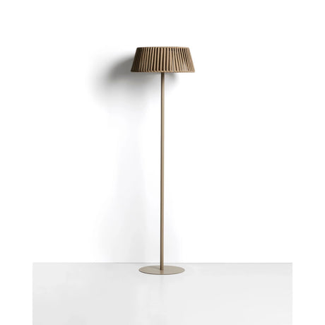 Outdoor-Solar-Stehlampe Aldet aus flachem Seil mit beigem Metallfuß, Ø 46 cm von Kave Home – Bild 1