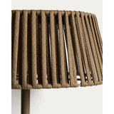 Outdoor-Solar-Stehlampe Aldet aus flachem Seil mit beigem Metallfuß, Ø 46 cm von Kave Home – Bild 8