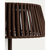 Outdoor-Solar-Stehlampe Aldet aus flachem Seil mit braunem Metallfuß, Ø 46 cm von Kave Home – Bild 9