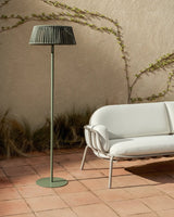 Outdoor-Solar-Stehlampe Aldet aus flachem Seil mit grünem Metallfuß, Ø 46 cm von Kave Home – Bild 2