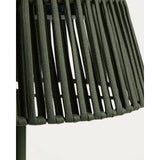 Outdoor-Solar-Stehlampe Aldet aus flachem Seil mit grünem Metallfuß, Ø 46 cm von Kave Home – Bild 9