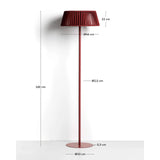 Outdoor-Solar-Stehlampe Aldet aus flachem Seil mit terrakottafarbenem Metallfuß, Ø 46 cm von Kave Home – Bild 4