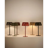 Outdoor-Solar-Tischlampe Aldet aus flachem Seil mit Metallfuß von Kave Home – Bild 7