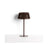 Outdoor-Solar-Tischlampe Aldet aus flachem Seil mit braunem Metallfuß von Kave Home – Bild 1