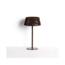 Outdoor-Solar-Tischlampe Aldet aus flachem Seil mit braunem Metallfuß von Kave Home – Bild 1