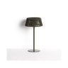 Outdoor-Solar-Tischlampe Aldet aus flachem Seil mit grünem Metallfuß von Kave Home – Bild 1