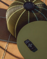 Outdoor-Solar-Tischlampe Garoina aus synthetischem Rattan in Grün mit LED-Technologie, Ø 50 cm von Kave Home – Bild 4