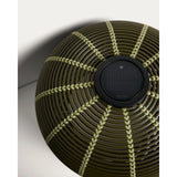 Outdoor-Solar-Tischlampe Garoina aus synthetischem Rattan in Grün mit LED-Technologie, Ø 50 cm von Kave Home – Bild 9