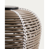 Outdoor-Solar-Tischlampe Garoina aus synthetischem Rattan in Taupe mit LED-Technologie, Ø 35 cm von Kave Home – Bild 10