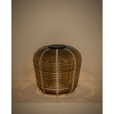 Outdoor-Solar-Tischlampe Garoina aus synthetischem Rattan in Taupe mit LED-Technologie, Ø 35 cm von Kave Home – Bild 6