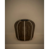 Outdoor-Solar-Tischlampe Garoina aus synthetischem Rattan in Taupe mit LED-Technologie, Ø 35 cm von Kave Home – Bild 8