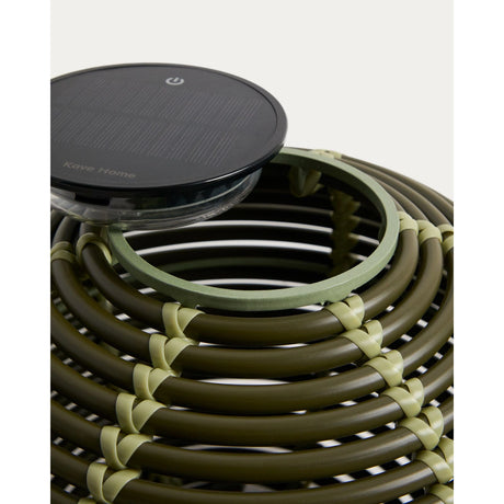 Outdoor-Solar-Tischlampe Garoina aus synthetischem Rattan mit LED-Technologie, Ø 25 cm von Kave Home – Bild 10