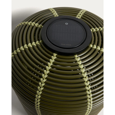 Outdoor-Solar-Tischlampe Garoina aus synthetischem Rattan mit LED-Technologie, Ø 35 cm von Kave Home – Bild 9