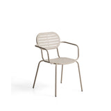 Outdoor-Stuhl Brai mit Armlehnen aus taupefarben verzinktem Stahl von Kave Home – Bild 1