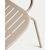 Outdoor-Stuhl Brai mit Armlehnen aus taupefarben verzinktem Stahl von Kave Home – Bild 13