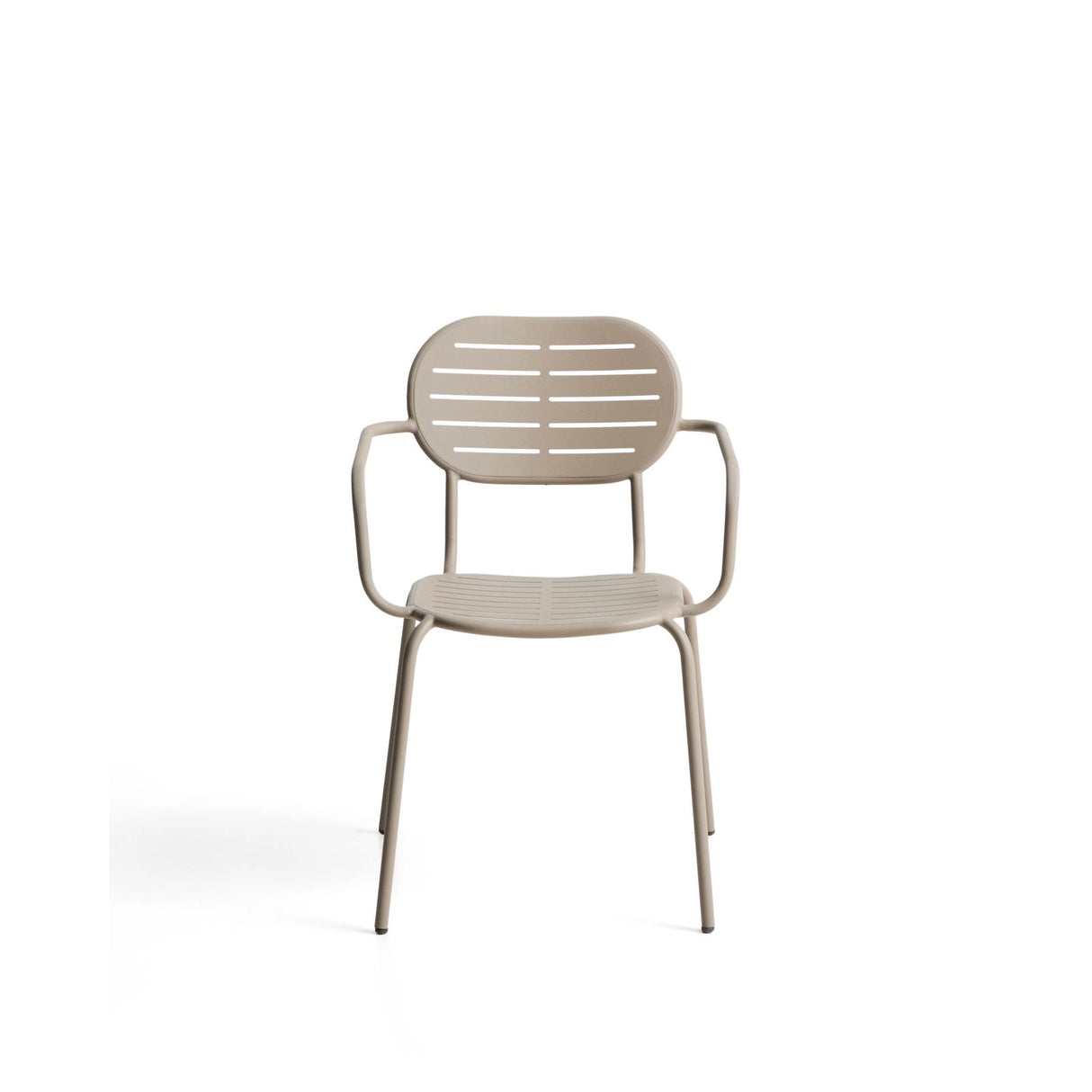 Outdoor-Stuhl Brai mit Armlehnen aus taupefarben verzinktem Stahl von Kave Home – Bild 6