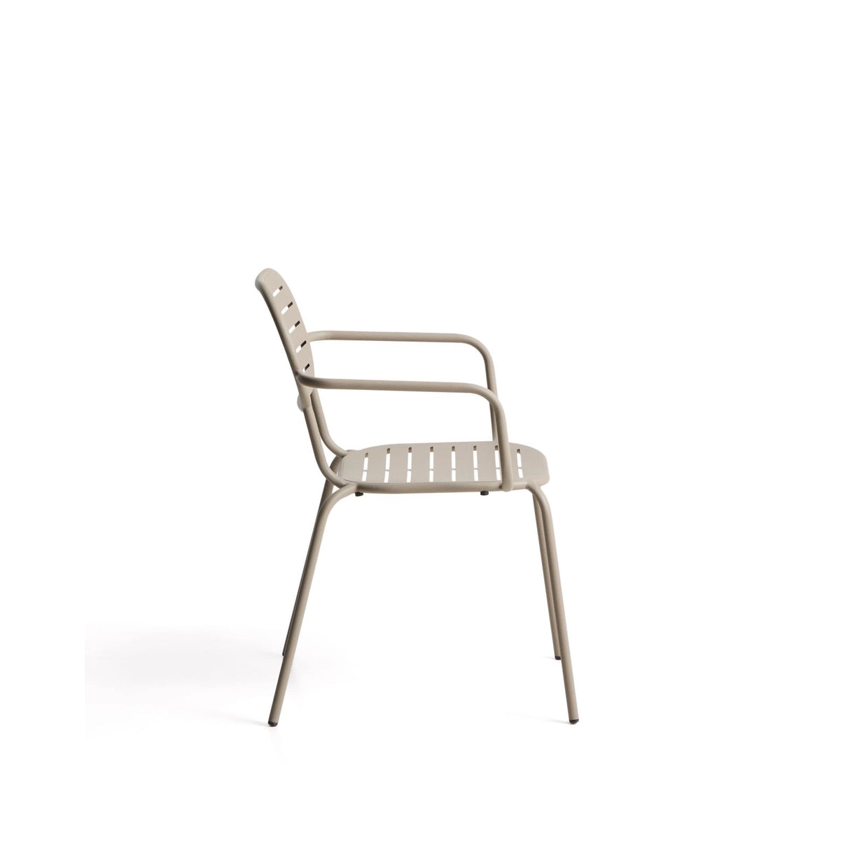 Outdoor-Stuhl Brai mit Armlehnen aus taupefarben verzinktem Stahl von Kave Home – Bild 7