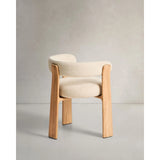 Outdoor-Stuhl Granit in Beige mit Beinen aus massivem Teakholz mit naturfarbenem Finish, 100 % FSC von Kave Home – Bild 5