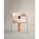 Outdoor-Stuhl Granit in Beige mit Beinen aus massivem Teakholz mit naturfarbenem Finish, 100 % FSC von Kave Home – Bild 6