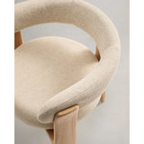 Outdoor-Stuhl Granit in Beige mit Beinen aus massivem Teakholz mit naturfarbenem Finish, 100 % FSC von Kave Home – Bild 8