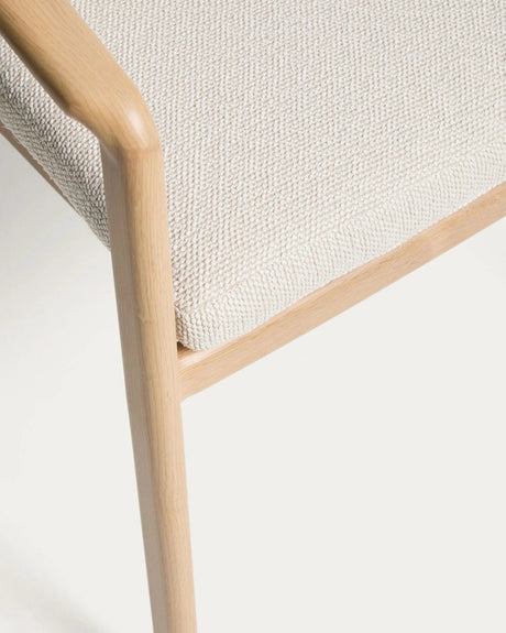Outdoor-Stuhl Sirte aus Aluminium mit Finish in Holzoptik und écrufarbenem Seil von Kave Home – Bild 7