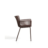 Outdoor-Stuhl Surpika mit braunen Stahlbeinen von Kave Home – Bild 3
