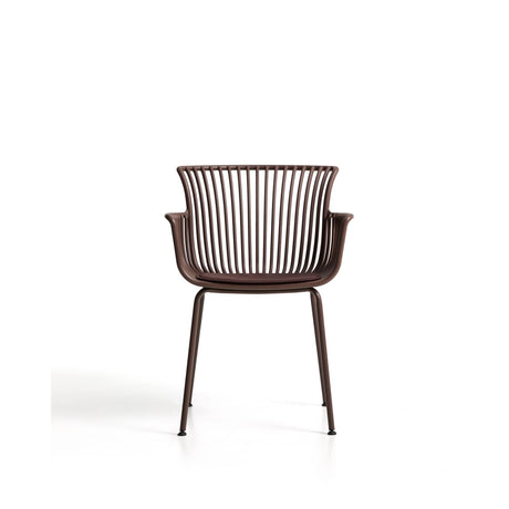 Outdoor-Stuhl Surpika mit braunen Stahlbeinen von Kave Home – Bild 5