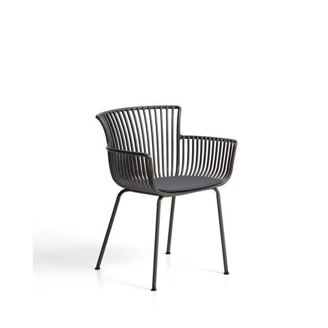 Outdoor-Stuhl Surpika mit graphitgrauen Stahlbeinen von Kave Home – Bild 1