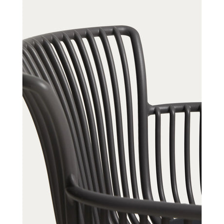 Outdoor-Stuhl Surpika mit graphitgrauen Stahlbeinen von Kave Home – Bild 10