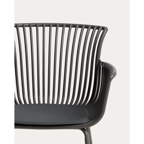 Outdoor-Stuhl Surpika mit graphitgrauen Stahlbeinen von Kave Home – Bild 7