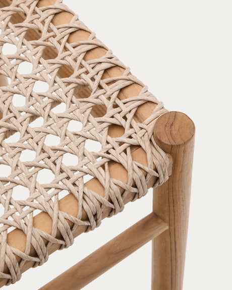 Outdoor-Stuhl Tavira aus massivem Teakholz von Kave Home – Produktbild 2