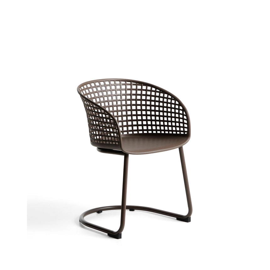 Outdoor-Stuhl Tenaro aus Kunststoff mit Stahlgestell von Kave Home – Bild 1