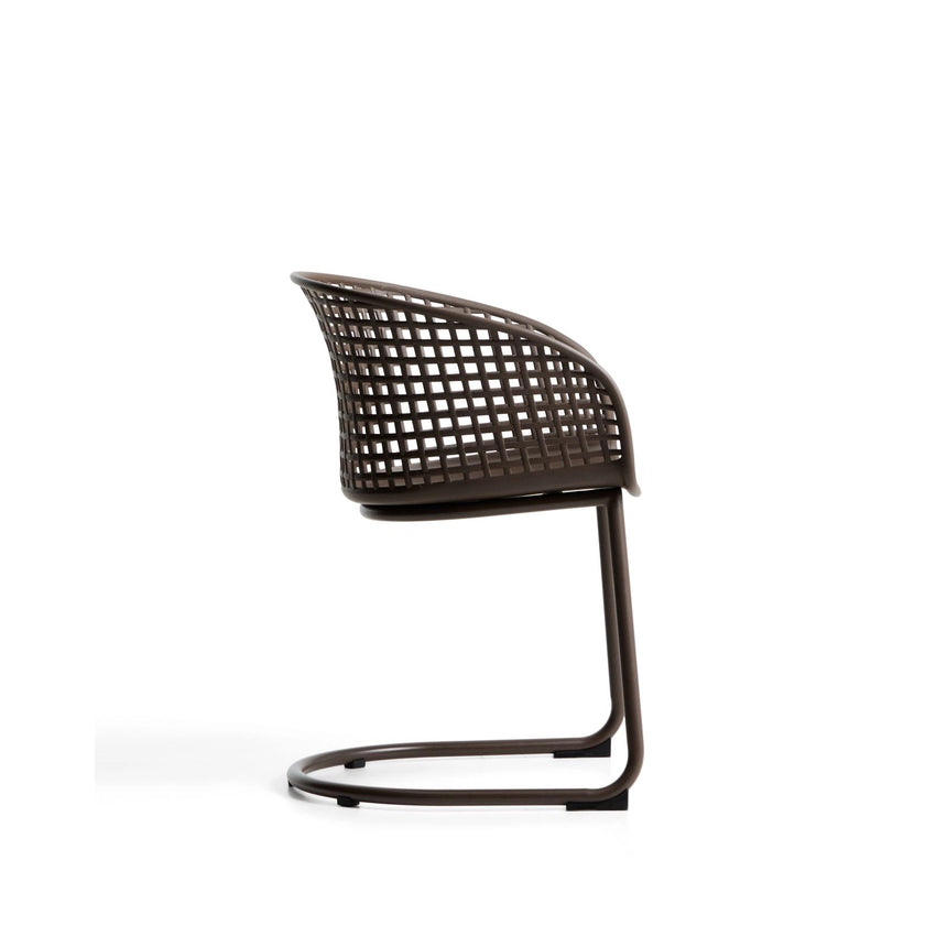 Outdoor-Stuhl Tenaro aus Kunststoff mit Stahlgestell von Kave Home – Bild 4
