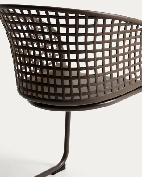 Outdoor-Stuhl Tenaro aus Kunststoff mit Stahlgestell von Kave Home – Bild 8