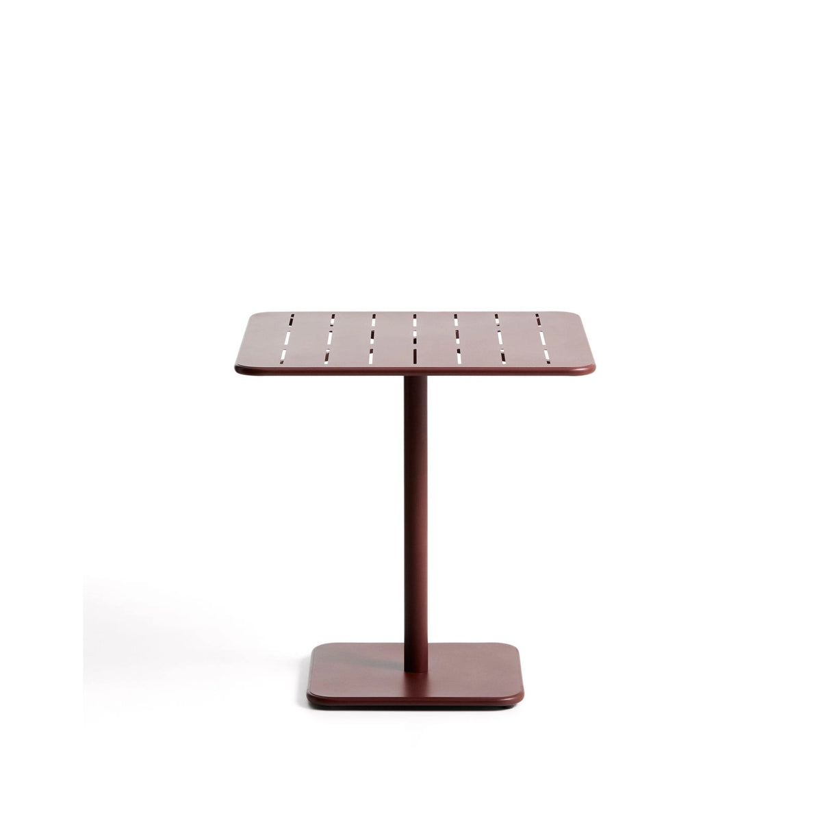 Outdoor-Tisch Brai aus granatrot verzinktem Stahl, 70 x 70 cm von Kave Home – Bild 1